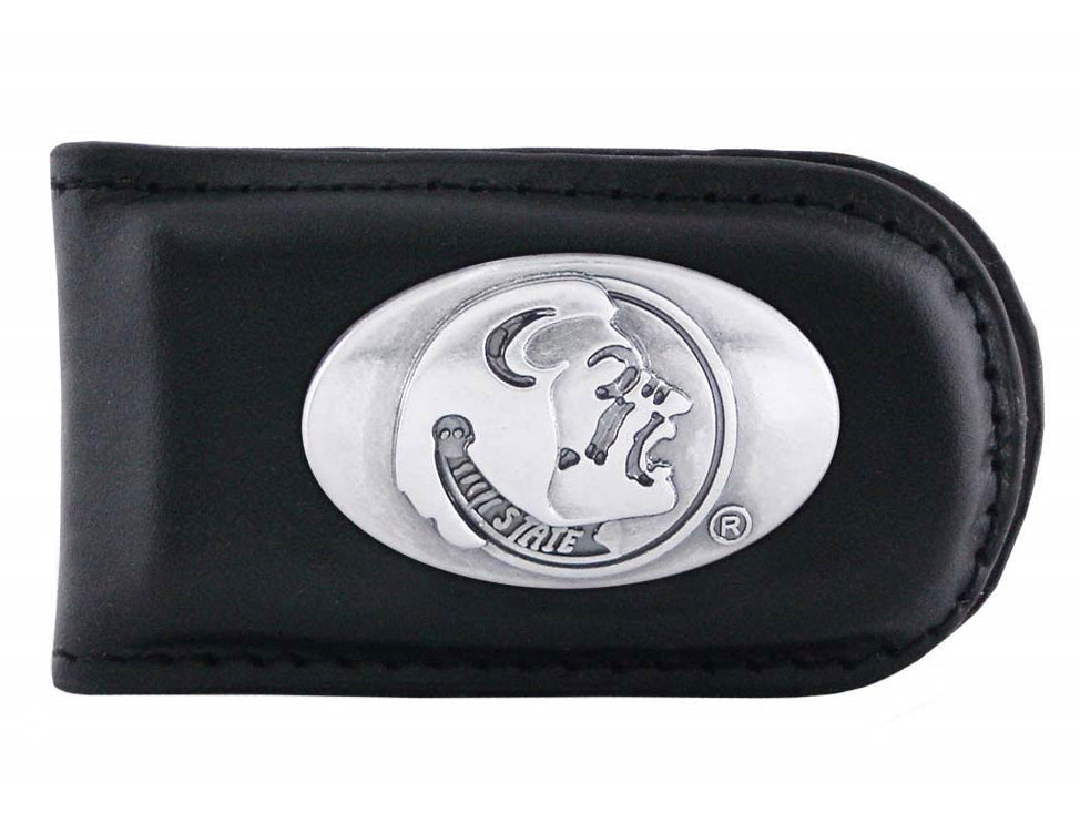 Florida State Seminoles Leather Magnet Concho Money Clip - NCAA