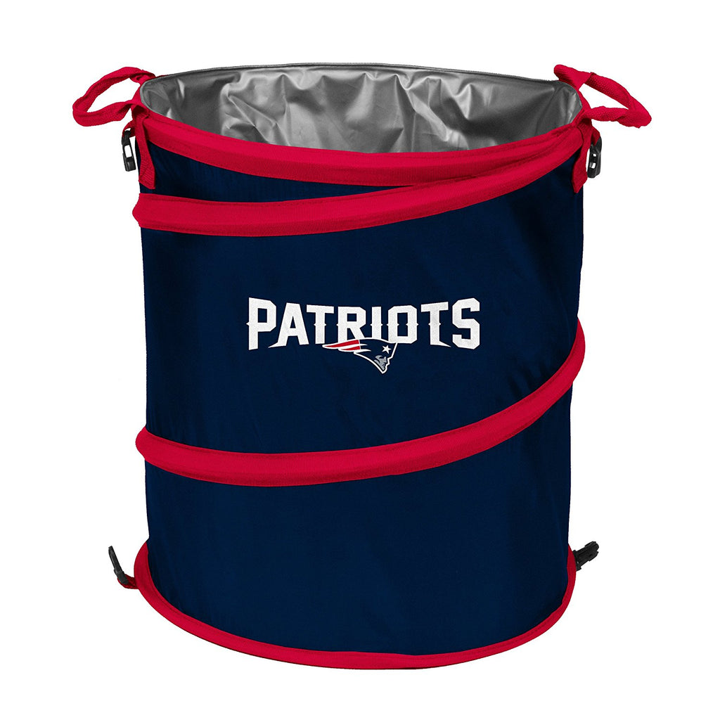 New England Patriots 3-in-1 Collapsible Cooler, Trash Can or Laundry Hamper - NFL
