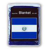 El Salvador Flag Fleece Blanket - 50