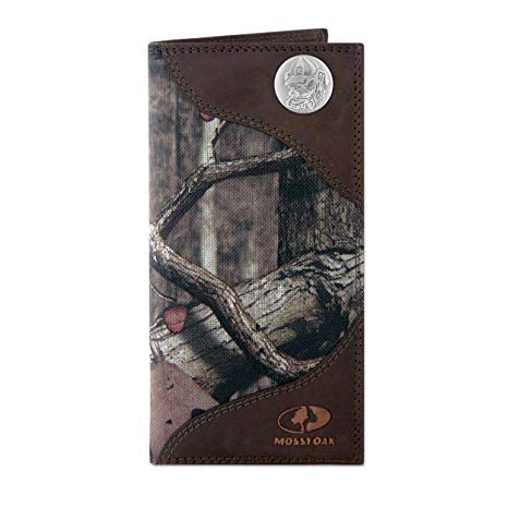 Georgia Bulldogs Mossy Oak Nylon and Leather Roper Concho Wallet - NCAA