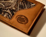 Penn State Nittany Lions Bifold Realtree Max-5 Camo & Leather Wallet - NCAA