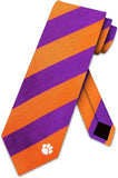 Clemson Tigers Regimental Stripe Necktie - NCAA