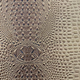 Ash Grey Faux Gator Leather Fabric - 5-Star Vinyl