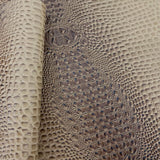 Ash Grey Faux Gator Leather Fabric - 5-Star Vinyl