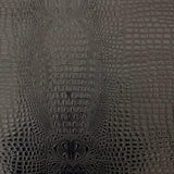 Black Faux Gator Leather Fabric - 5-Star Vinyl