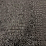 Black Faux Gator Leather Fabric - 5-Star Vinyl