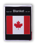 Canada Flag Fleece Blanket - 50