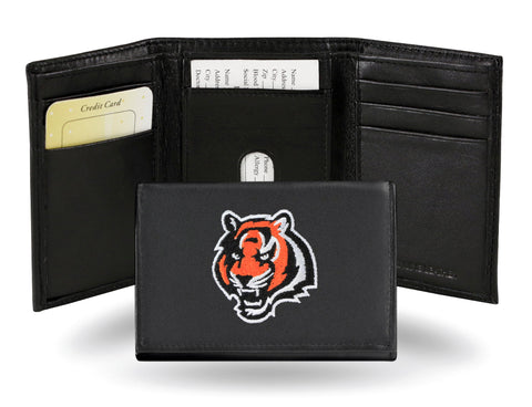 Cincinnati Bengals Embroidered Trifold Wallet - NFL