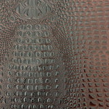 Dragon Red Faux Gator Leather Fabric - 5-Star Vinyl
