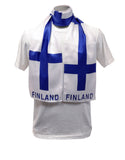 Finland Flag Print Scarf