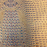 Ginger Gator Leather Fabric - 5-Star Vinyl