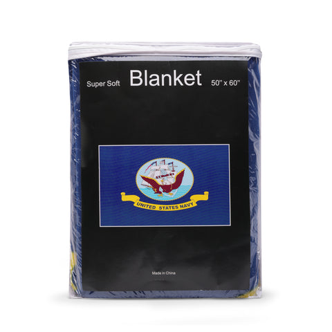 U.S. Navy Flag Fleece Blanket - 50