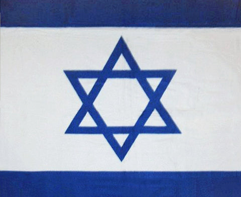 Israel Flag Fleece Blanket - 50