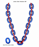 Cleveland Guardians Jumbo Fan Chain Necklace - MLB