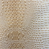 Light Beige Gator Leather Fabric - 5-Star Vinyl