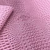 Light Pink Faux Gator Leather Fabric - 5-Star Vinyl