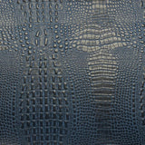 Midnight Blue Gator Leather Fabric - 5-Star Vinyl