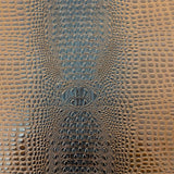 Mocha Brown Gator Leather Fabric - 5-Star Vinyl