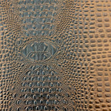 Mocha Brown Gator Leather Fabric - 5-Star Vinyl