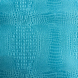 Turquoise Gator Leather Fabric - 5-Star Vinyl