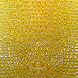 Yellow Gator Leather Fabric - 5-Star Vinyl