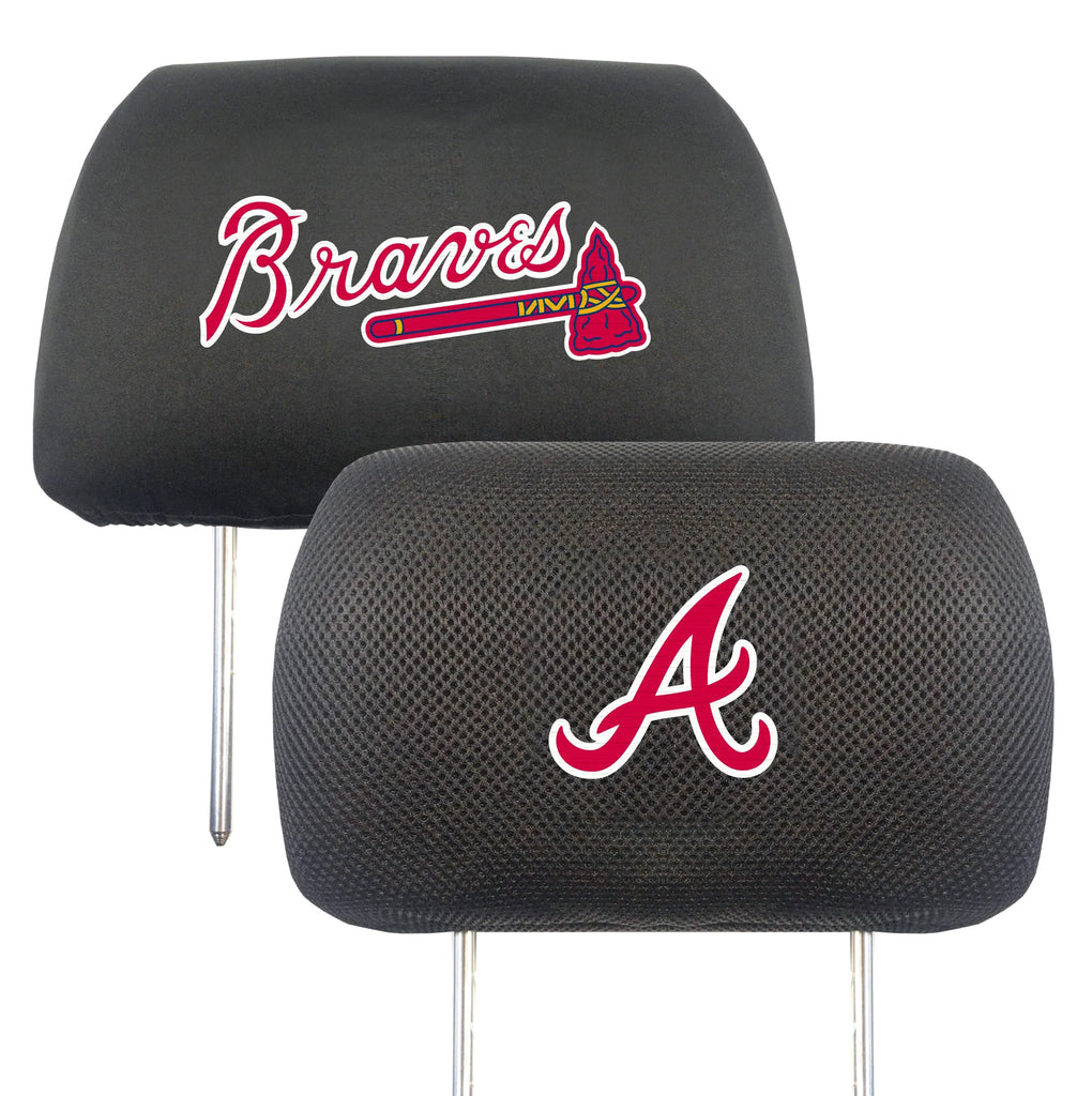 Atlanta Braves Embroidered Headrest Covers - MLB