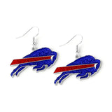 Buffalo Bills Glitter Logo Earrings - NFL