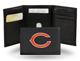Chicago Bears Embroidered Trifold Wallet - NFL