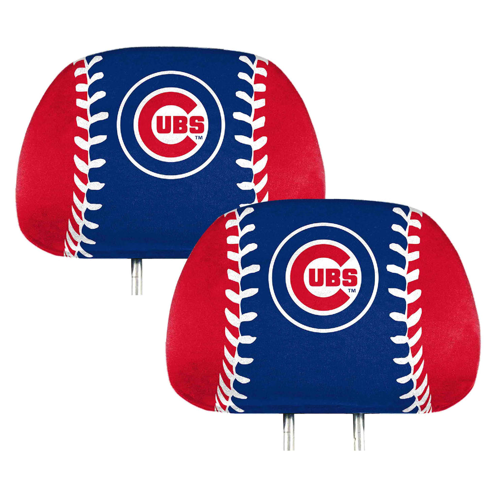Chicago Cubs Printed Headrest Covers - MLB