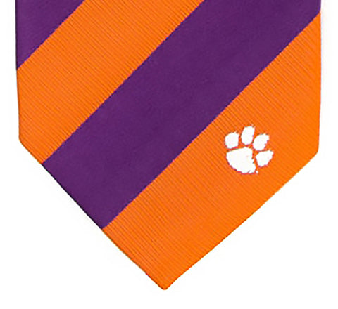 Clemson Tigers Regimental Stripe Necktie - NCAA