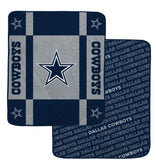 Dallas Cowboys Reversible Fleece Blanket - NFL