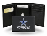Dallas Cowboys Embroidered Trifold Wallet - NFL