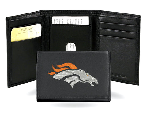 Denver Broncos Embroidered Trifold Wallet - NFL