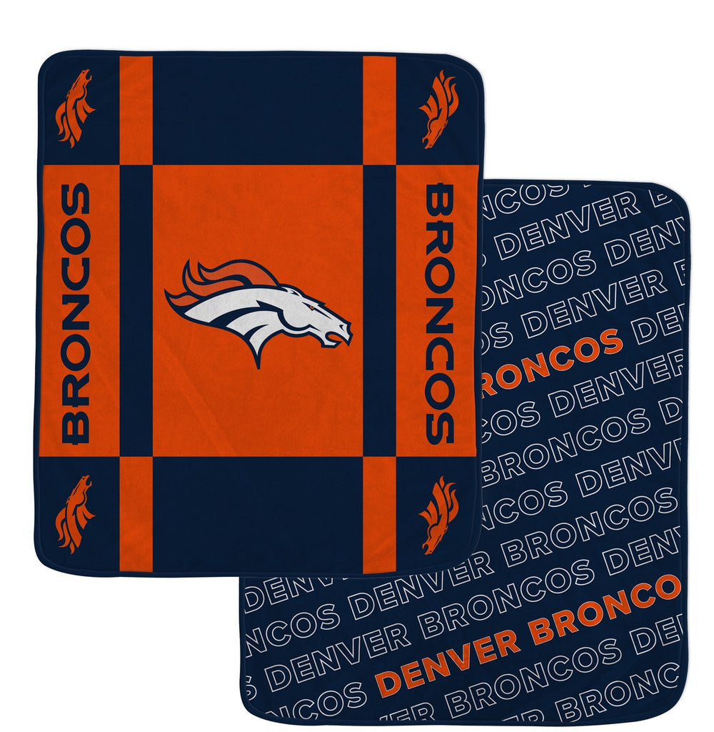 Denver Broncos Reversible Fleece Blanket - NFL