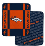 Denver Broncos Reversible Fleece Blanket - NFL