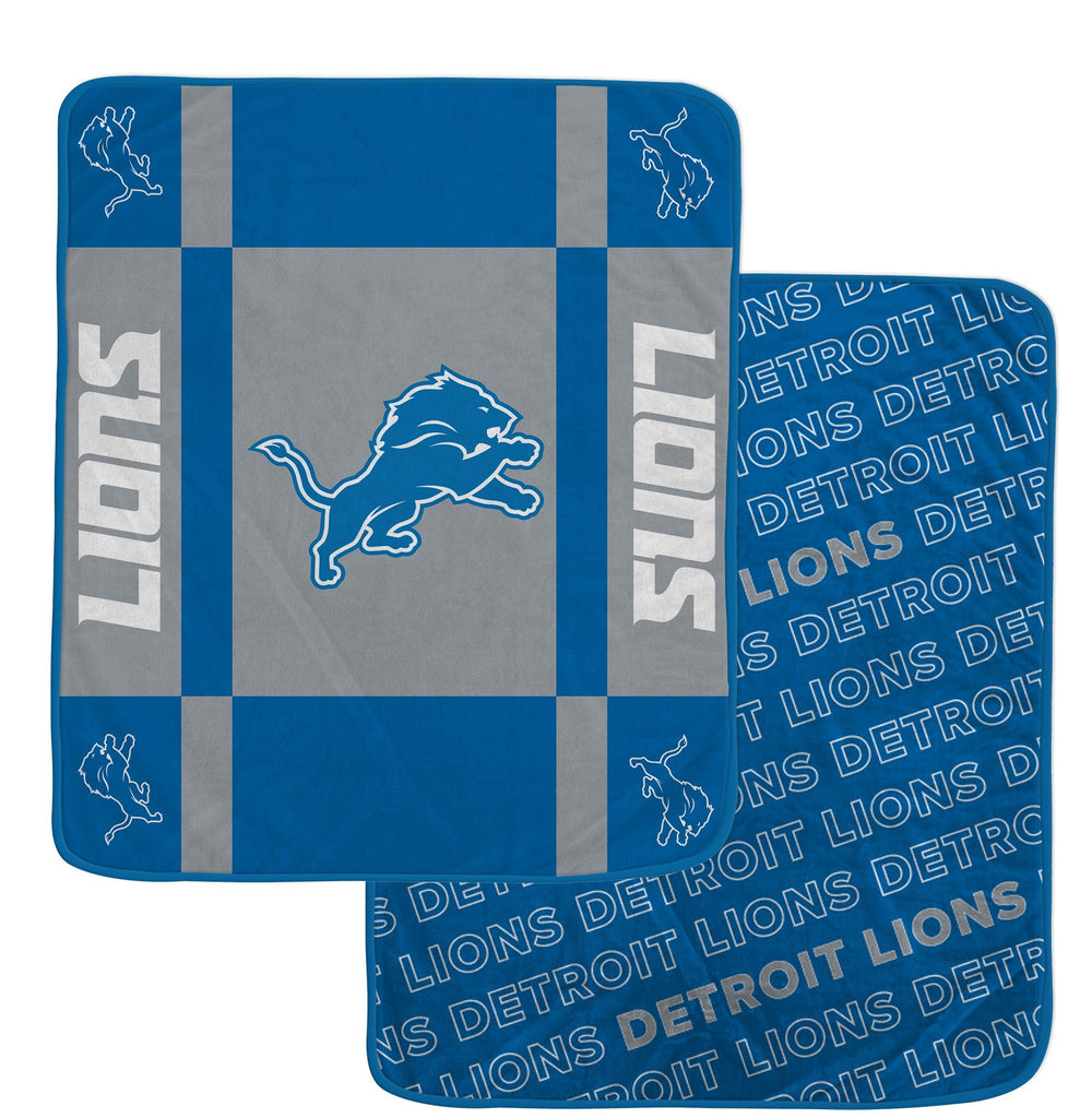 Detroit Lions Reversible Fleece Blanket - NFL