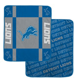 Detroit Lions Reversible Fleece Blanket - NFL