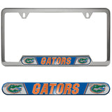 Florida Gators Embossed Chrome License Plate Frame - NCAA