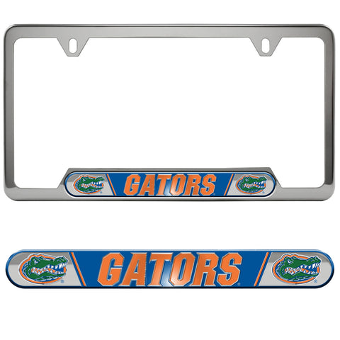 Florida Gators Embossed Chrome License Plate Frame - NCAA