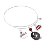 Florida State Seminoles 3-Charm Bangle Bracelet - NCAA