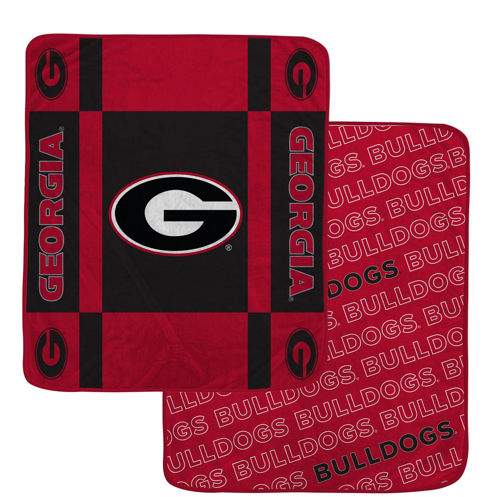 Georgia Bulldogs Reversible Fleece Blanket - NCAA