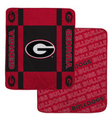Georgia Bulldogs Reversible Fleece Blanket - NCAA