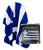 Greece Flag Fleece Blanket - 50