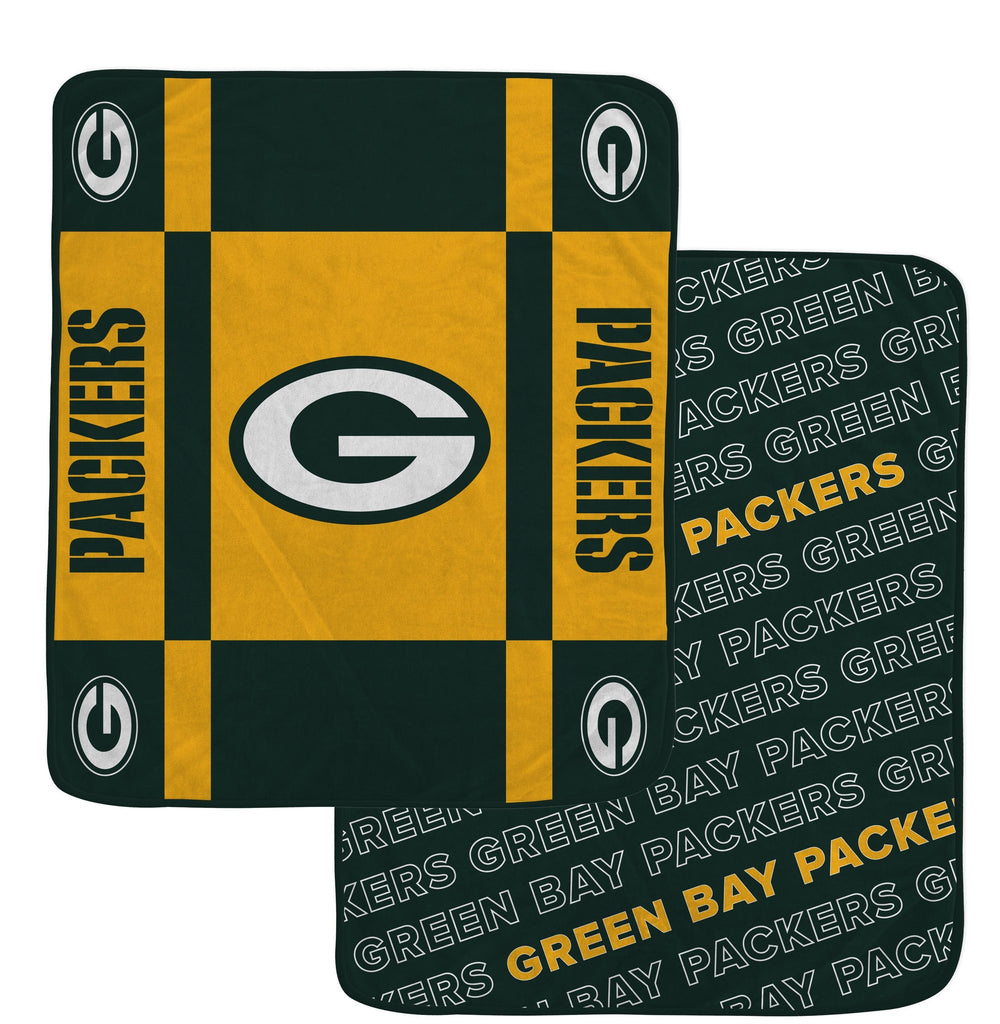 Green Bay Packers Reversible Fleece Blanket - NFL