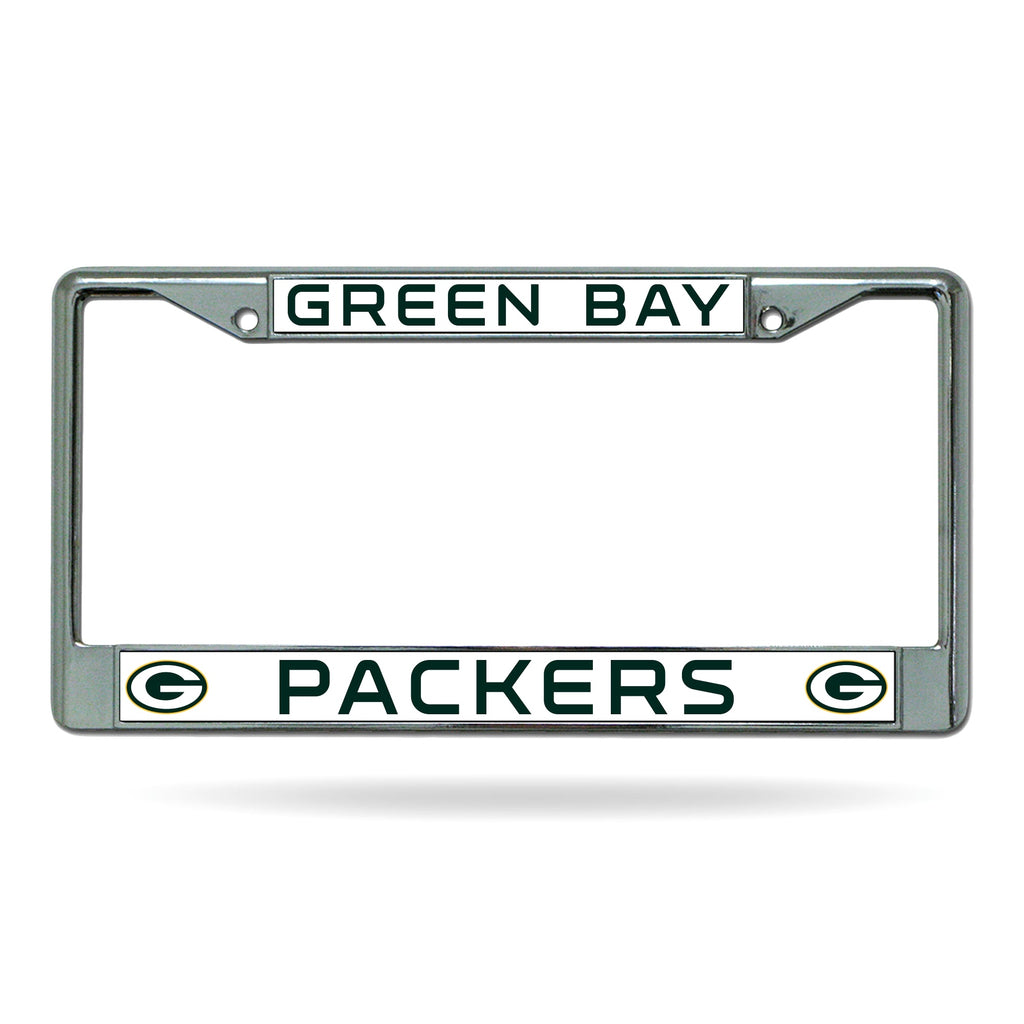 Green Bay Packers Chrome License Plate Frame - NFL