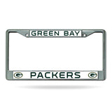Green Bay Packers Chrome License Plate Frame - NFL