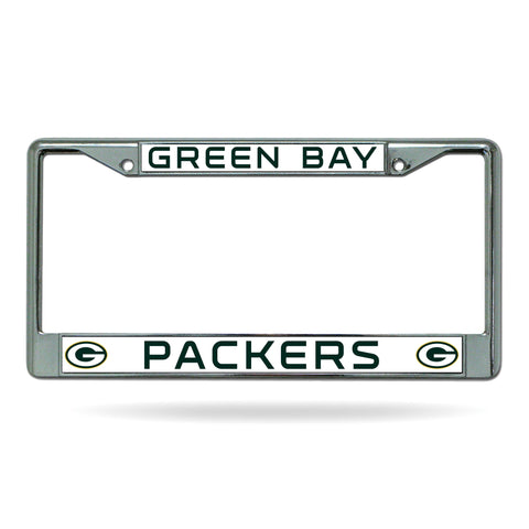 Green Bay Packers Chrome License Plate Frame - NFL