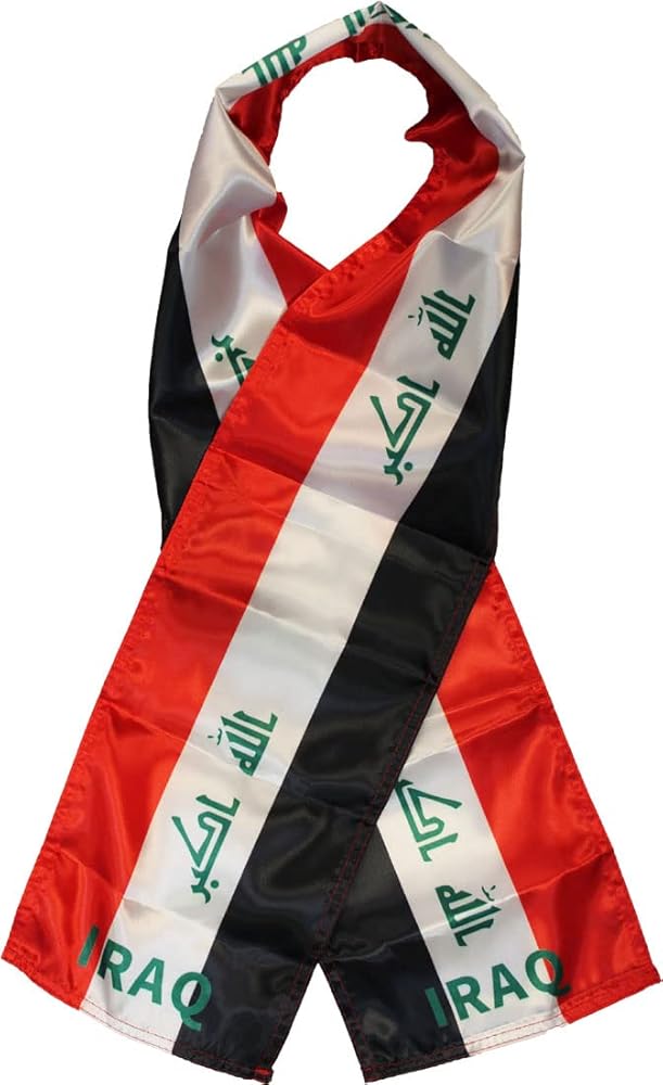 Iraq Flag Print Scarf