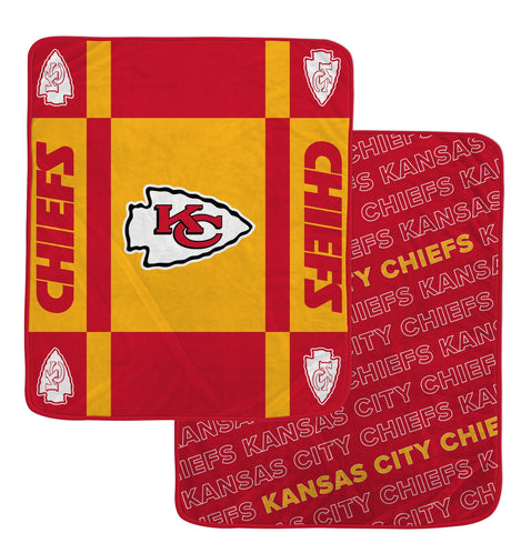 Kansas City Chiefs Reversible Fleece Blanket - NFL