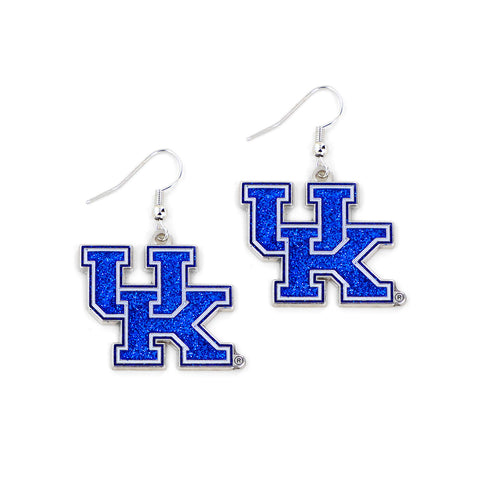 Kentucky Wildcats Glitter Logo Earrings - NCAA